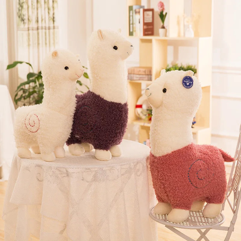 Adorable Alpaca Stuffed Animal, Six Colors, 10-31" | 25-80 cm
