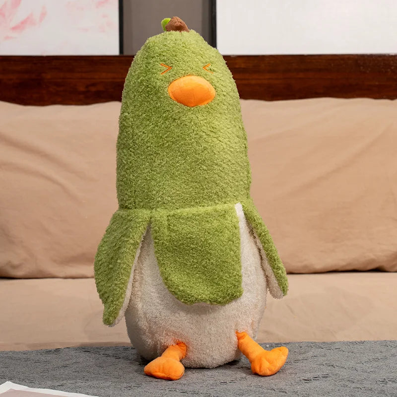 Banana Duck Plush Doll – Cute Funny Animal Pillow, 20-35" | 50-90 cm