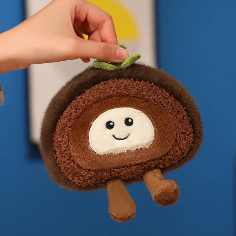 Kawaii Swiss Roll Plush Pillow | Stuffed Dessert Log Cake Toy, 4x6\" | 10x15 cm