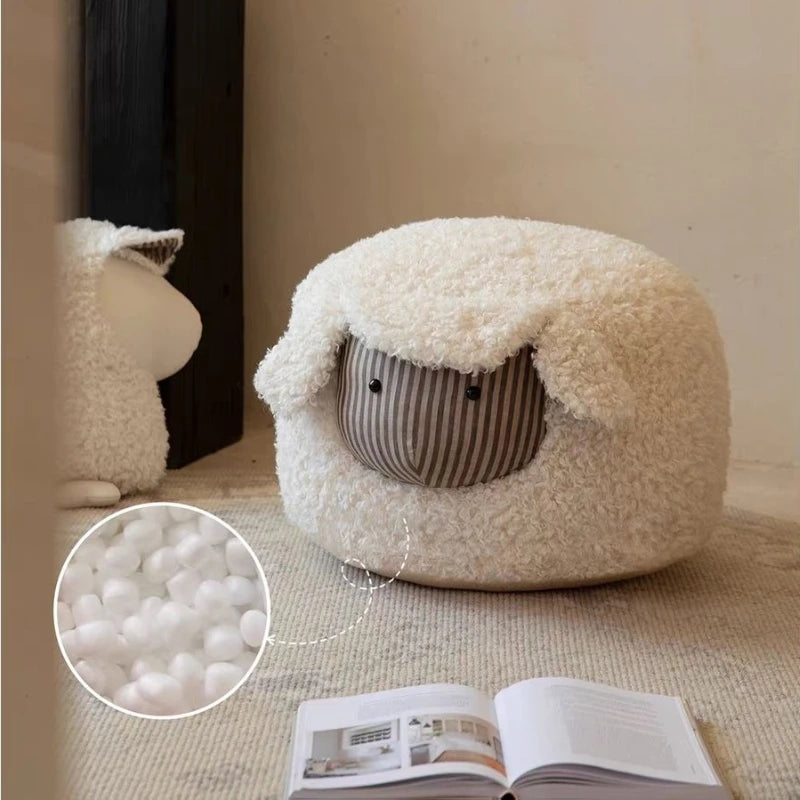Living Room Fruit & Animal Ottoman | Food-Themed Decorative Footrest