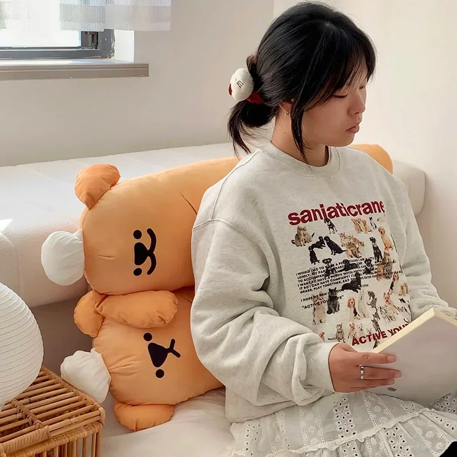 Funny Chef Bread Dog Plush Cushion | Bakery Pup Stuffed Animal Pillow