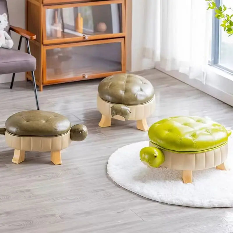 Puff in Ecopelle Turtle Time - Cinque Colori