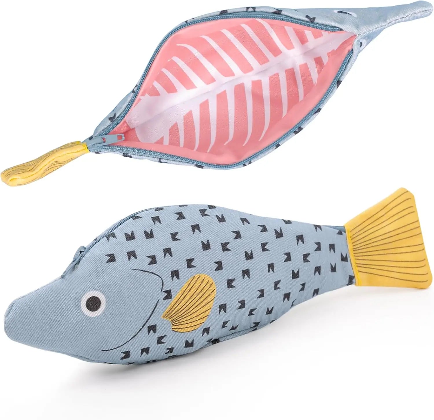 Fish Shape Novelty Pencil Case | Cute Plush Stationery Pouch