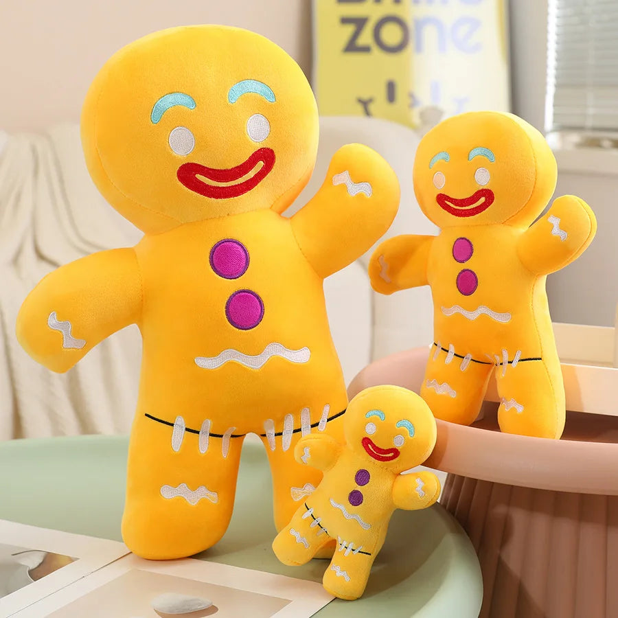 Grande peluche di biscotto di pan di zenzero con bastoncino di zucchero, 17-24" | 42-60 centimetri