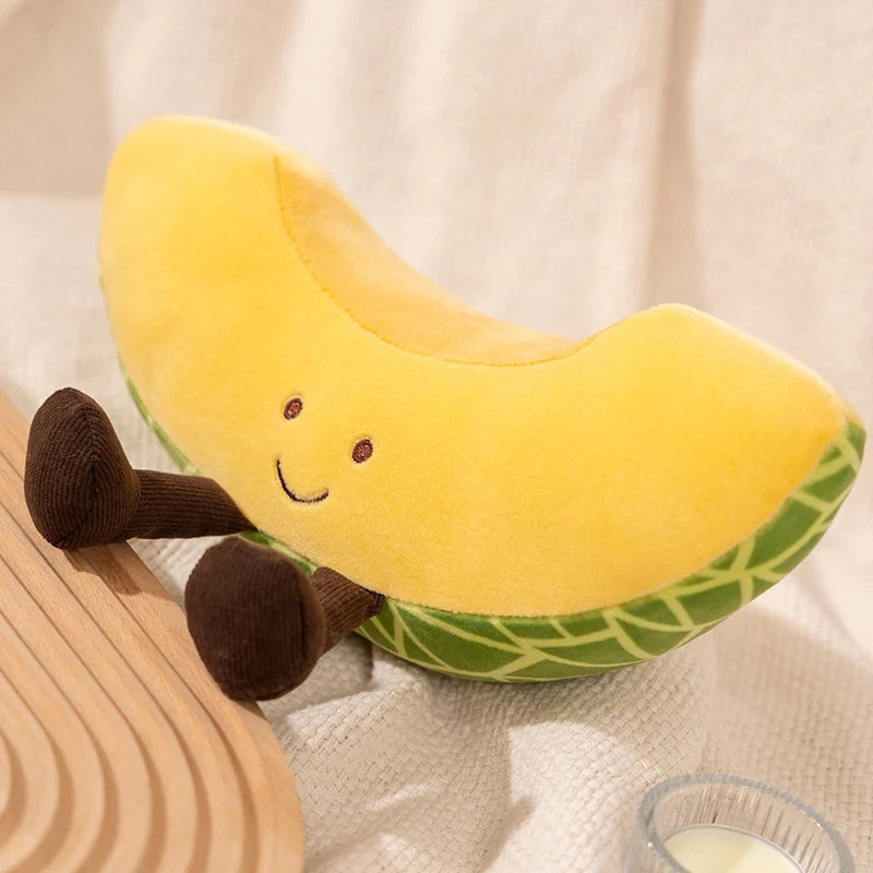 Assorted Cartoon Fruit Plushies, 11 Varieties plush toy – – 25cm cantaloupe – Image 6 | Plushie Produce