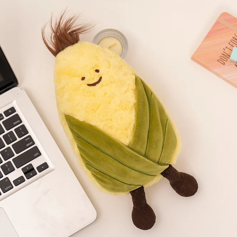 Assorted Cartoon Fruit Plushies, 11 Varieties plush toy – – 25cm corn – Image 15 | Plushie Produce
