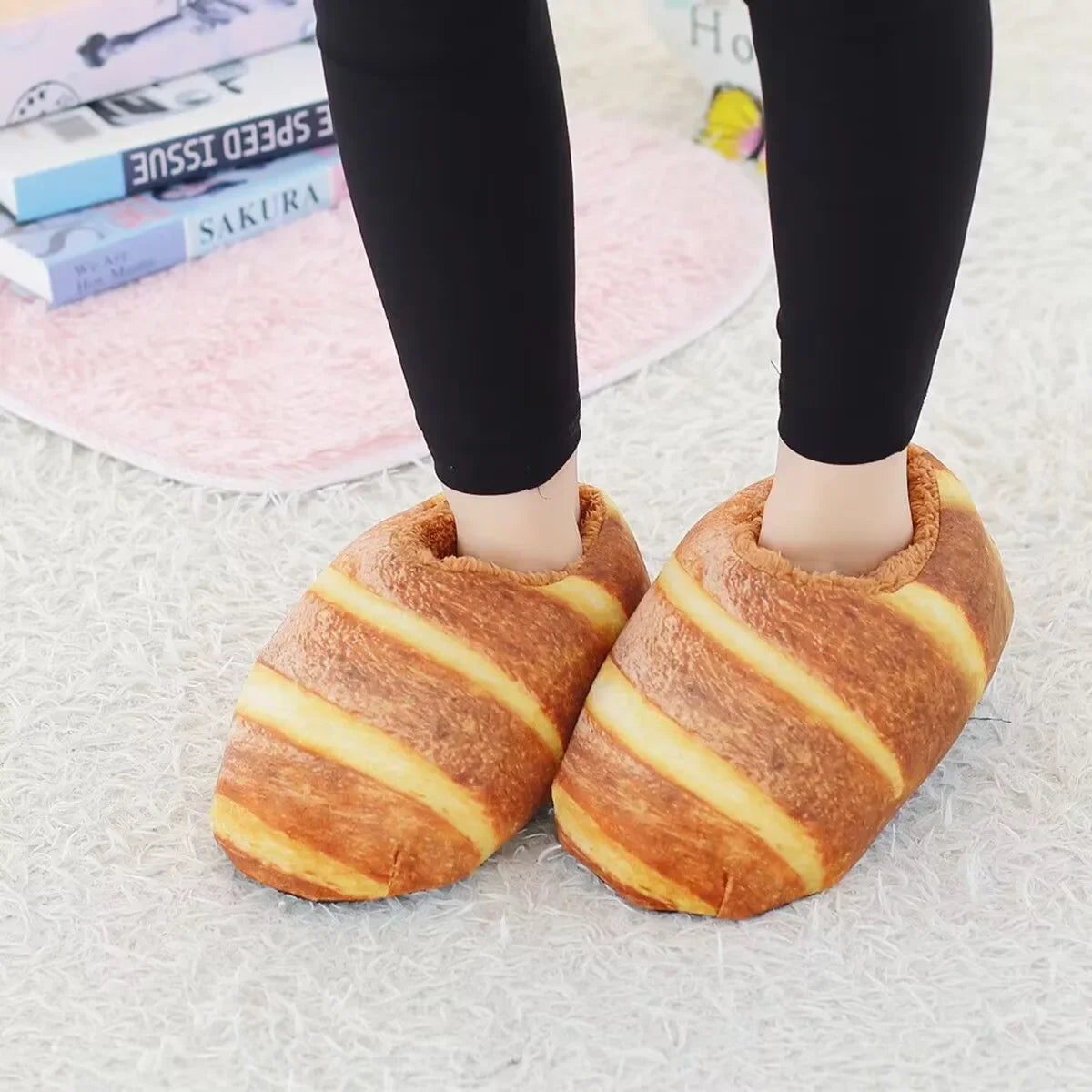 Baked Bread Children's Slippers- Four Varieties plush toy – – – Image 2 | Plushie Produce