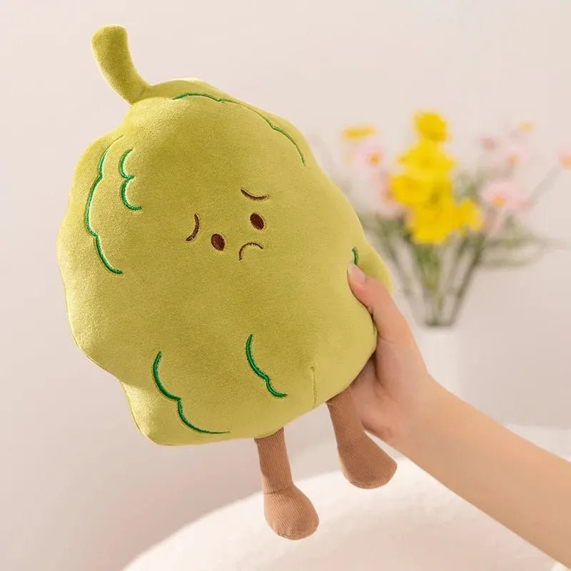 Bitter Melon Plushie, 11" | 28 cm plush toy – – – Image 1 | Plushie Produce