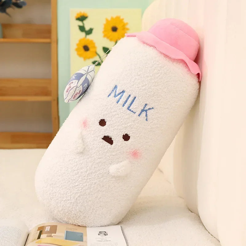 Bottle of Milk Plushie – Cute Plush Toy in Blue or Pink plush toy – – Pink – Image 8 | Plushie Produce