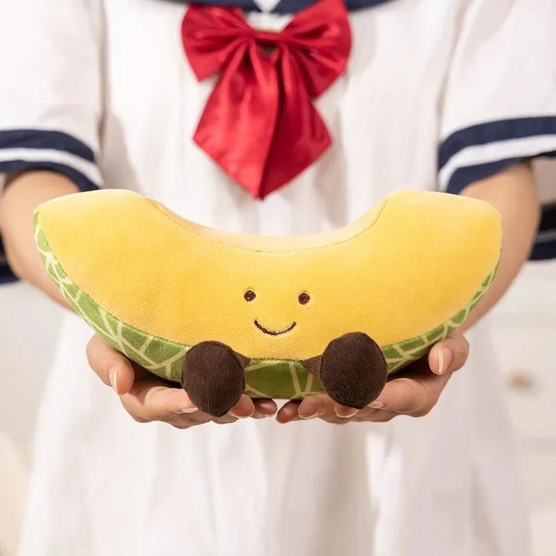 Cantaloupe Slice Plushie, 10" | 25 cm plush toy – – – Image 2 | Plushie Produce