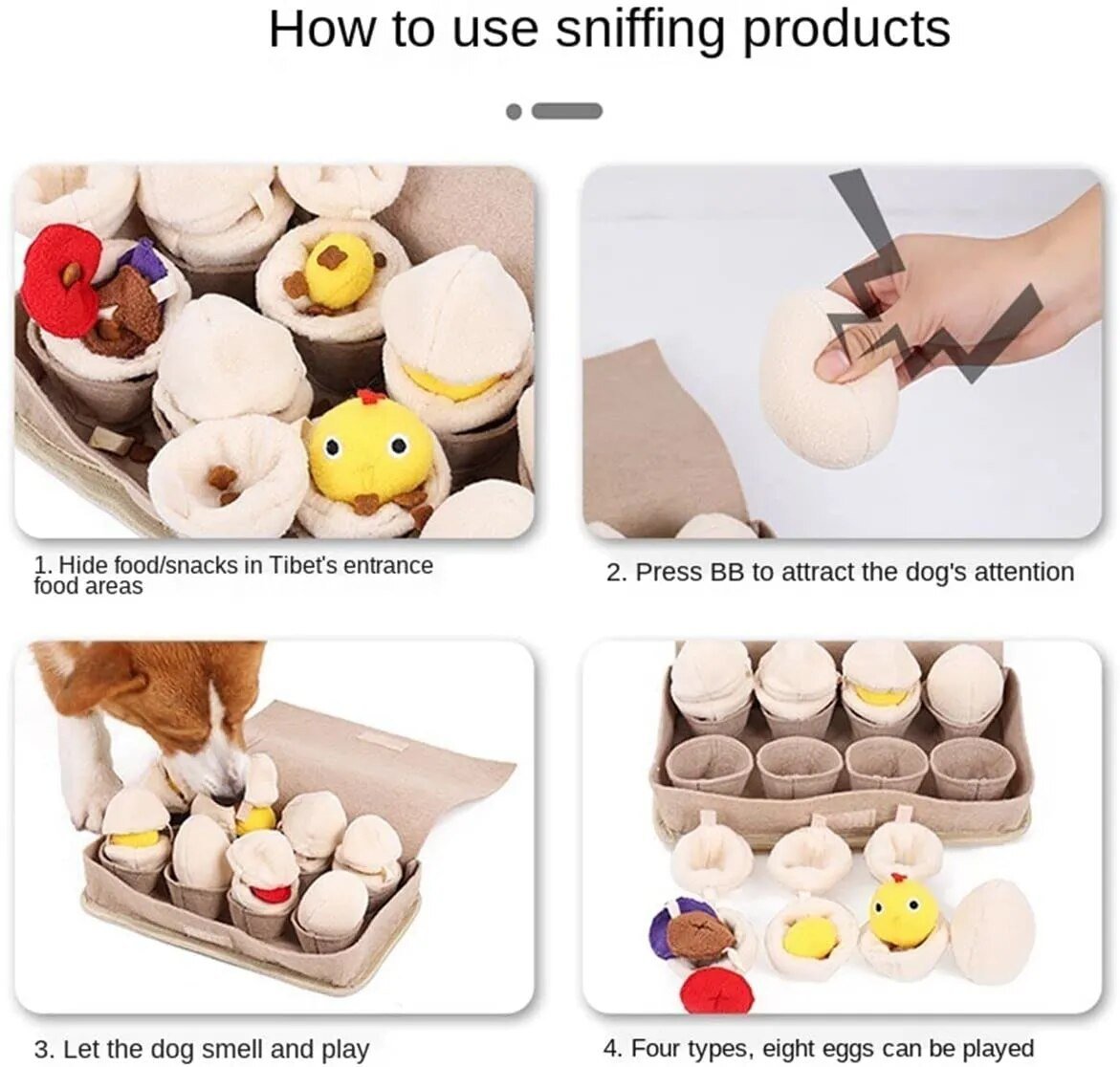 Carton of Eggs Dog Toy, 11" | 28 cm plush toy – – – Image 14 | Plushie Produce
