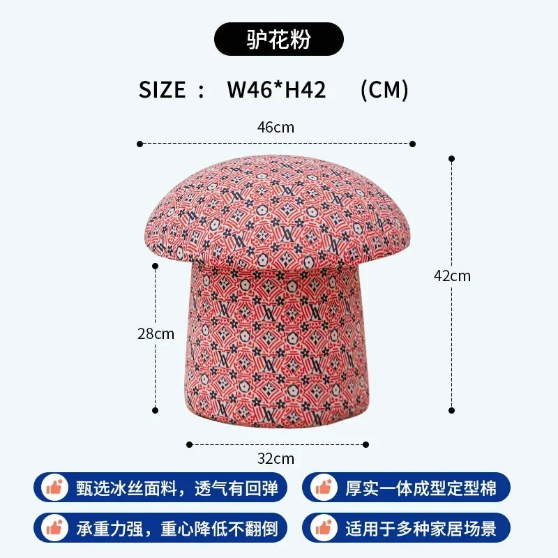 Cozy Cap Plush Mushroom Ottoman - Five Colors plush toy – – Donkey pollen – Image 11 | Plushie Produce