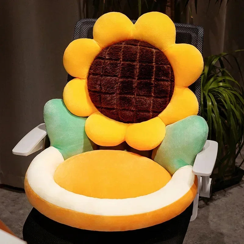 Cozy Sunflower Seat Cushion Plushie plush toy – – Sunflower – Image 1 | Plushie Produce