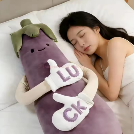 Eggplant King Adjustable Sleep Pillow – Soft Soothing Bed Pillow