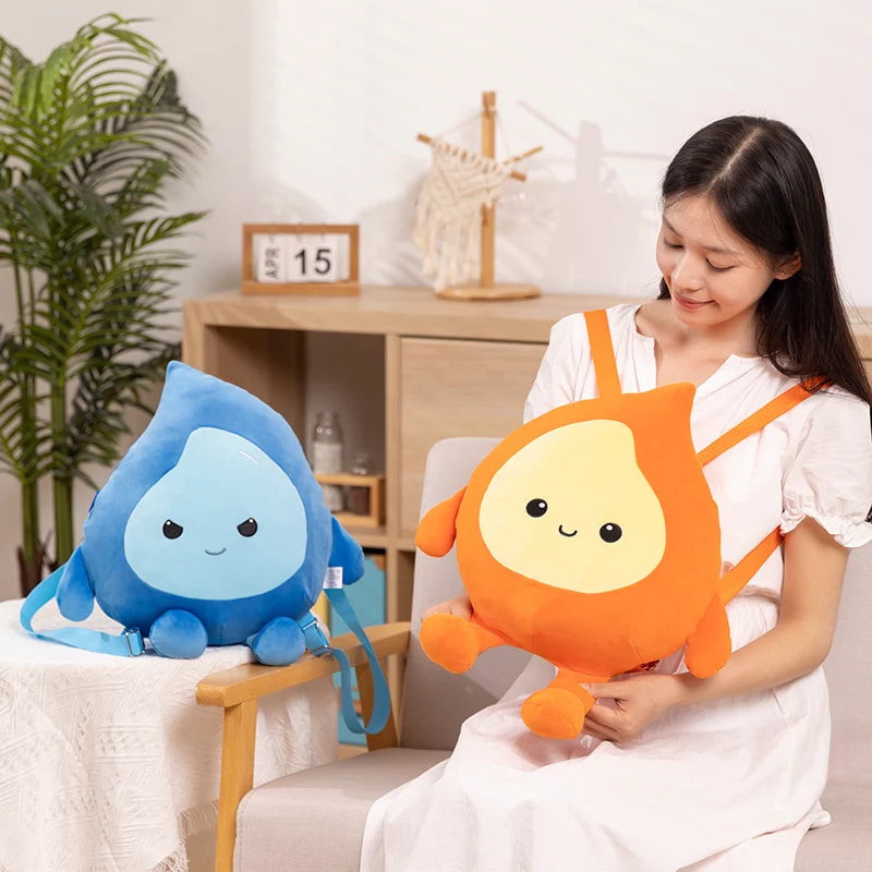 Flame Plushie Backpack, 12.5" | 32 cm plush toy – – – Image 3 | Plushie Produce