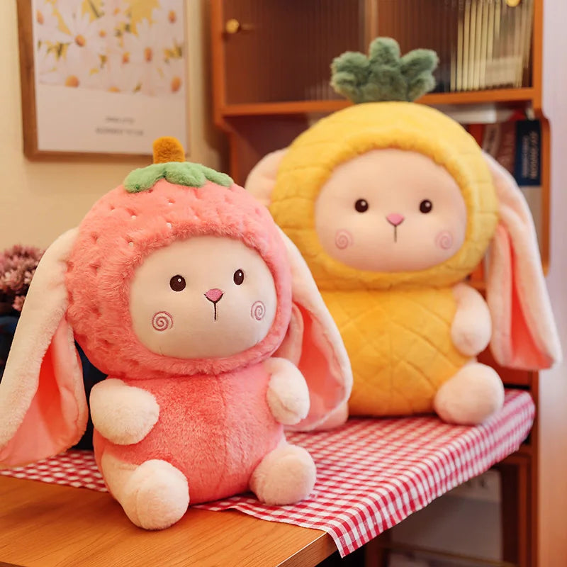 Fruit Bunny Plush Toy, Three Designs, 11-22" | 27-55 cm plush toy – – – Image 1 | Plushie Produce