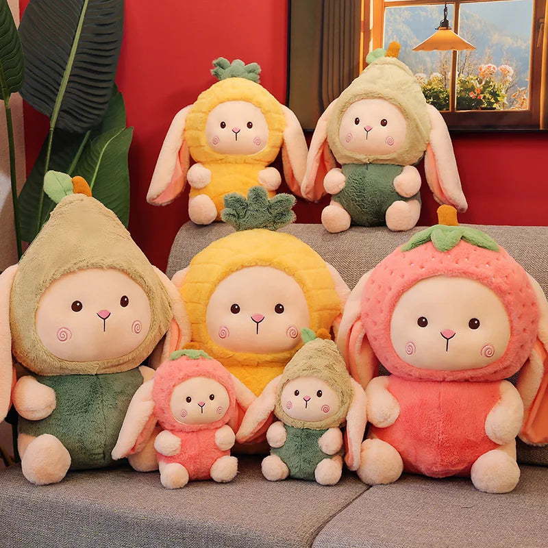 Fruit Bunny Plush Toy, Three Designs, 11-22" | 27-55 cm plush toy – – – Image 2 | Plushie Produce