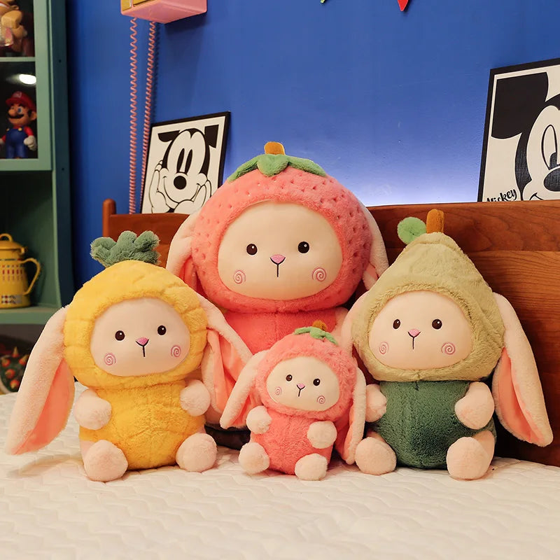 Fruit Bunny Plush Toy, Three Designs, 11-22" | 27-55 cm plush toy – – – Image 3 | Plushie Produce