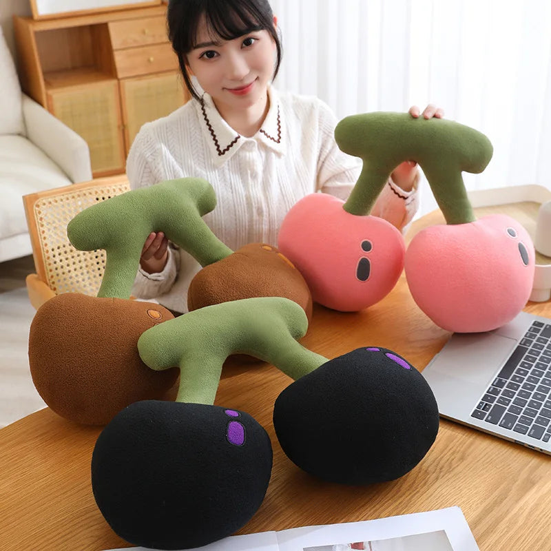 Giant Cherry Plushie, 18" | 45cm plush toy – – – Image 1 | Plushie Produce