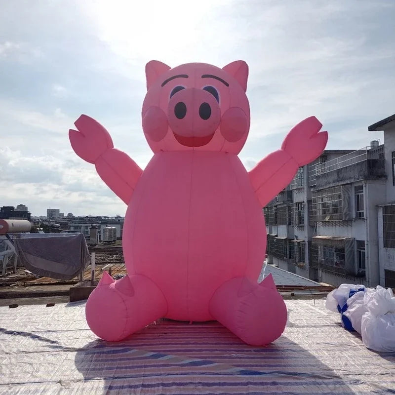Giant Inflatable Pig – Customizable Lawn Decoration plush toy – – 16.4 ft/5m – Image 1 | Plushie Produce