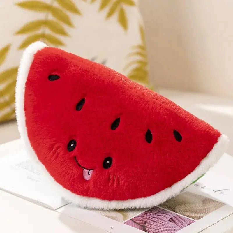 Happy Harvest: Cartoon Fruit Plush Toys Collection, Five Large Fruits plush toy – – Watermelon/ 34 cm – Image 4 | Plushie Produce