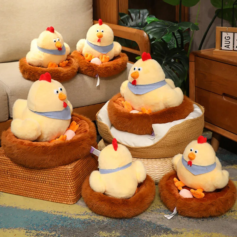 Hen & Nest Plushie Set, 12-15" | 30-38 cm plush toy – – – Image 3 | Plushie Produce