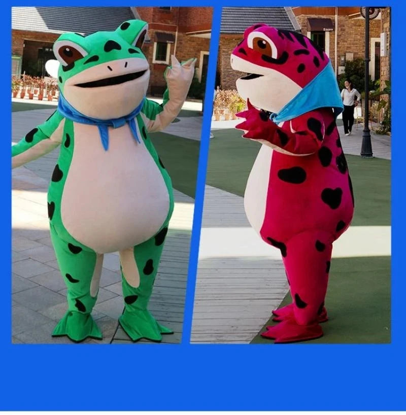 High Fidelity Inflatable Frog Costume – Green or Red plush toy – – – Image 4 | Plushie Produce