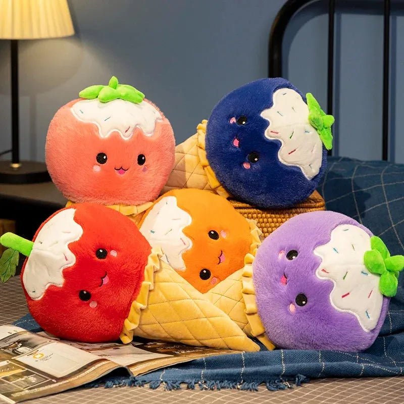 Ice Cream Cone Plushie, 16" | 40 cm plush toy – – – Image 1 | Plushie Produce