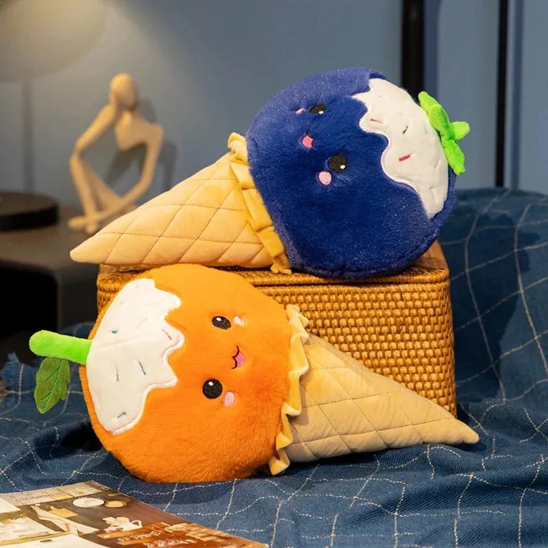 Ice Cream Cone Plushie, 16" | 40 cm plush toy – – – Image 3 | Plushie Produce