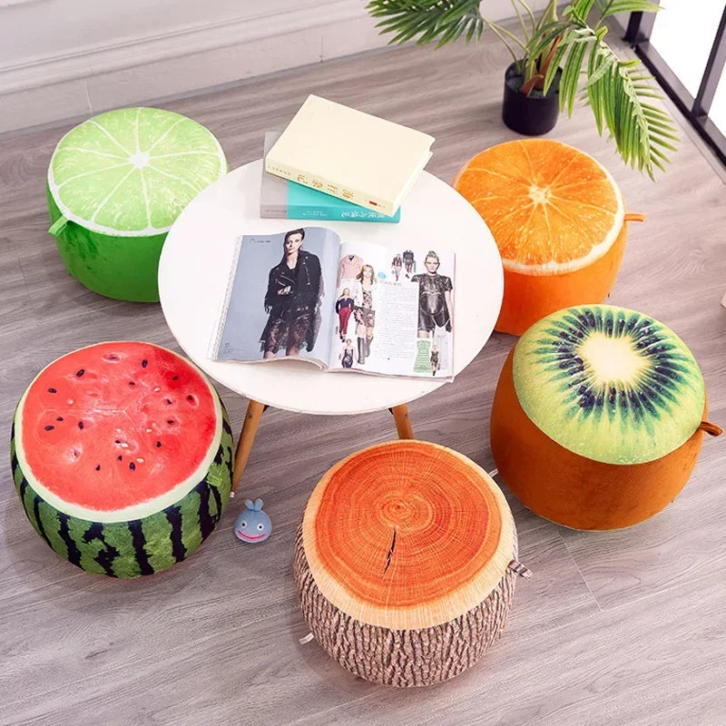 Inflatable Fruit Stools – Fun, Portable, and Sturdy plush toy – – – Image 1 | Plushie Produce