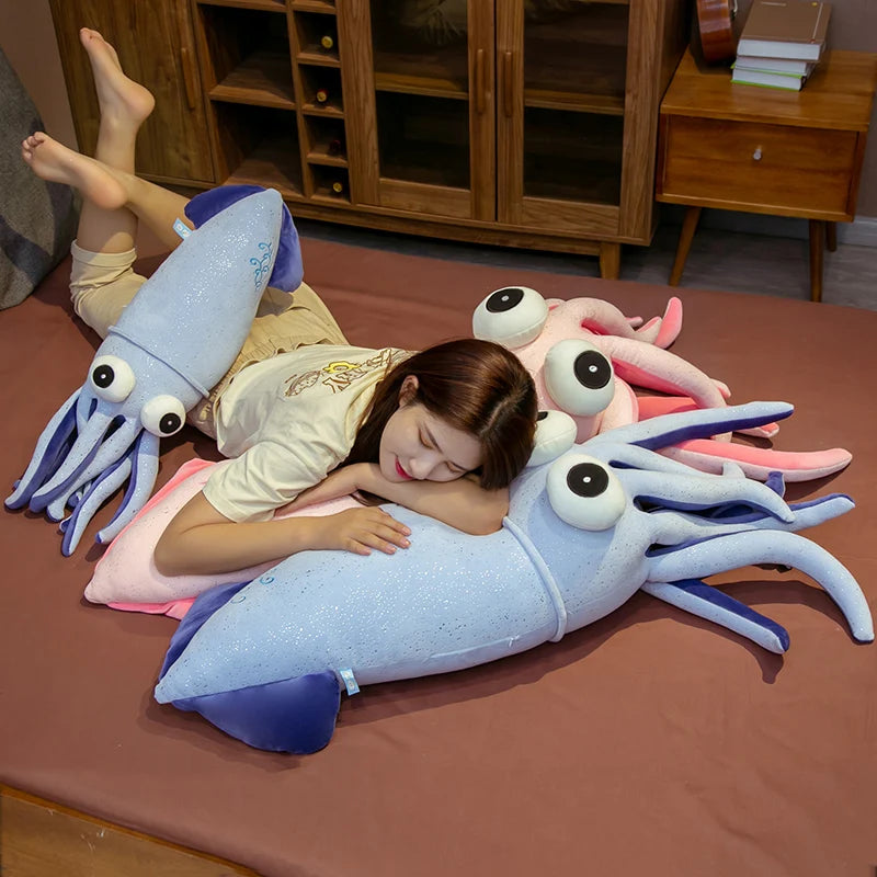 Jumbo Cartoon Squid Plush Toy, 2.3-4.3 ft | 70-130 cm plush toy – – – Image 6 | Plushie Produce