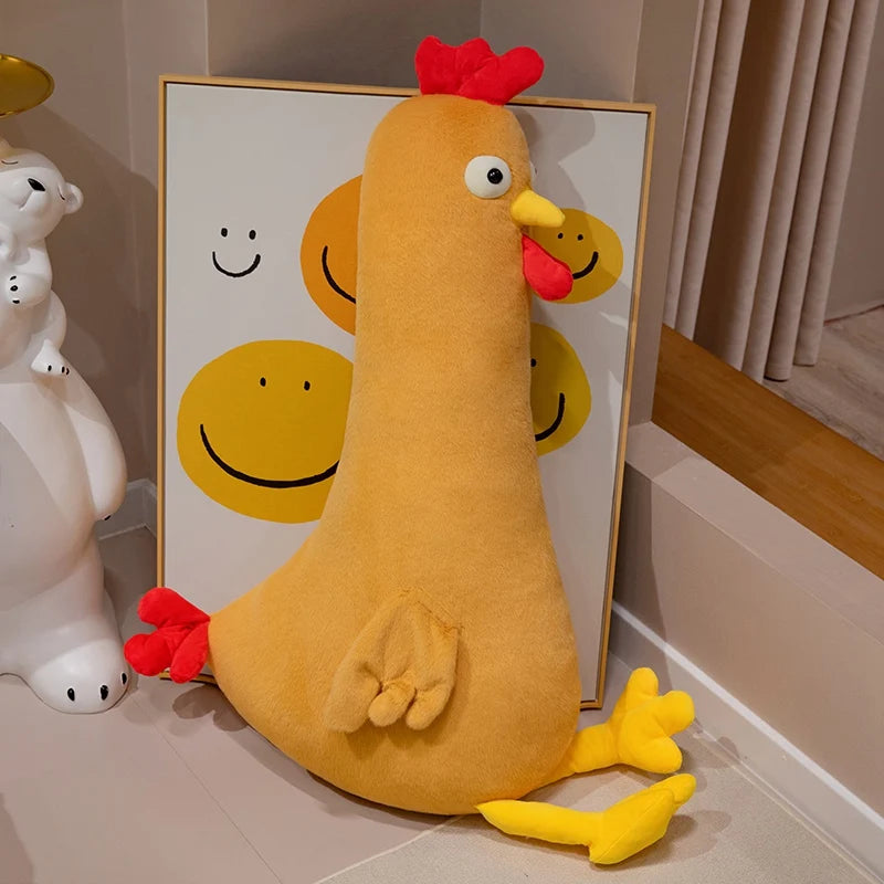 Jumbo Long-Necked Chicken Plushie, 3 Colors, 24-55" | 60-140 cm plush toy – – Brown – Image 1 | Plushie Produce