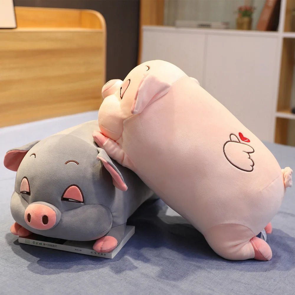 Jumbo Sleepy Pig Plushie, 1.3-3' | 40-90 cm plush toy – – – Image 1 | Plushie Produce