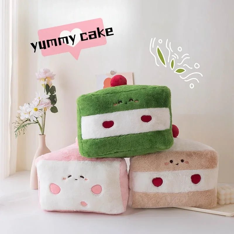 Large Cake Slice Plushie, 12" | 30 cm plush toy – – – Image 2 | Plushie Produce