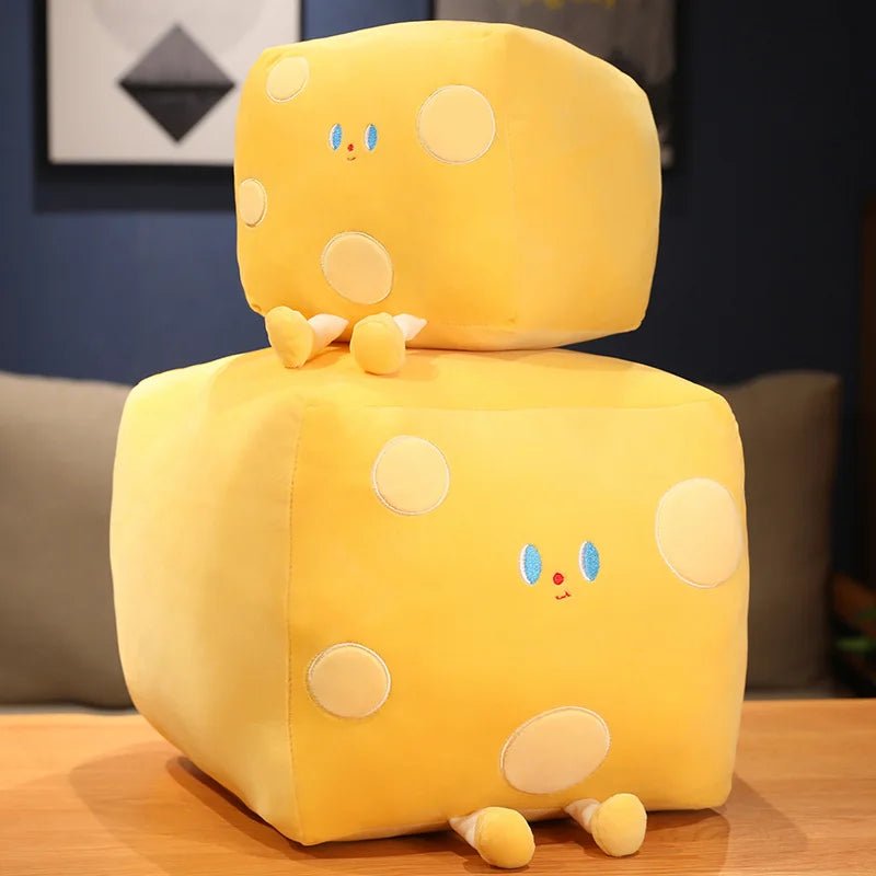 Large Cheddar Cheese Plush Toy, 10-20" | 25-50 cm plush toy – – – Image 2 | Plushie Produce
