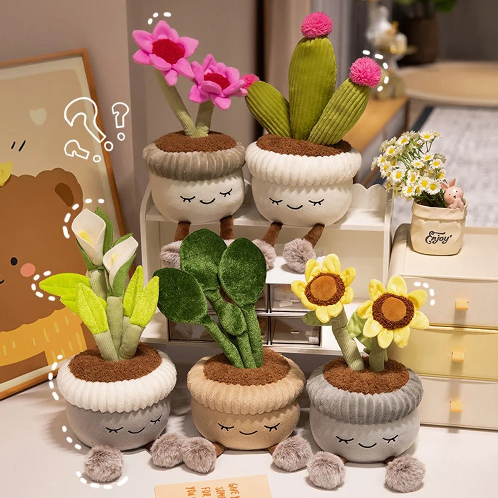 Large Plush Potted House Plant, 5 Varieties, 12" | 30 cm plush toy – – – Image 6 | Plushie Produce