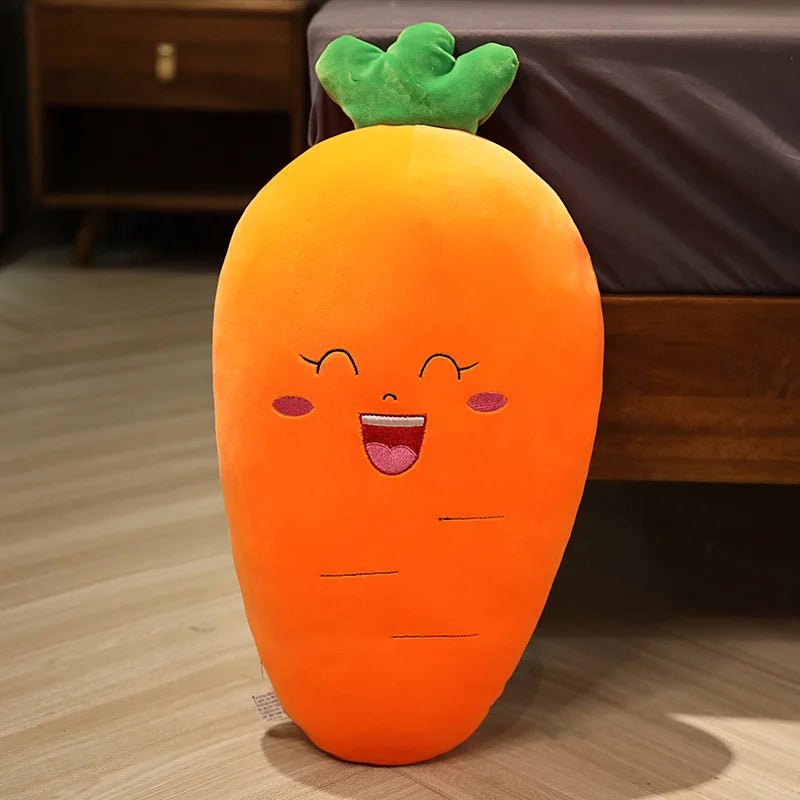 Laughing Cartoon Carrot Plushie, 12-20" | 30-50 cm plush toy – – Small (30cm) – Image 1 | Plushie Produce