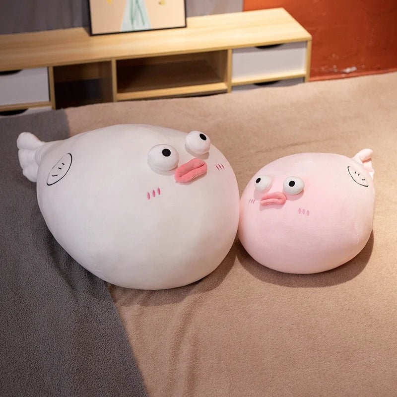 Plump Jumbo Puffer Fish Plushie, 12-35" | 30-90 cm plush toy – – – Image 1 | Plushie Produce