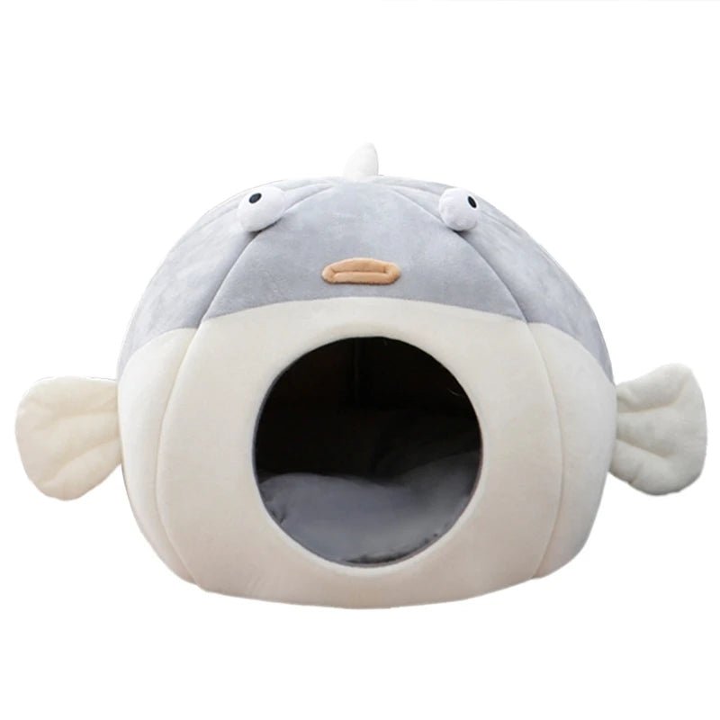 Plush Fish Pet Bed- For Pets up to 15 lbs (6.8 kg) plush toy – – – Image 6 | Plushie Produce