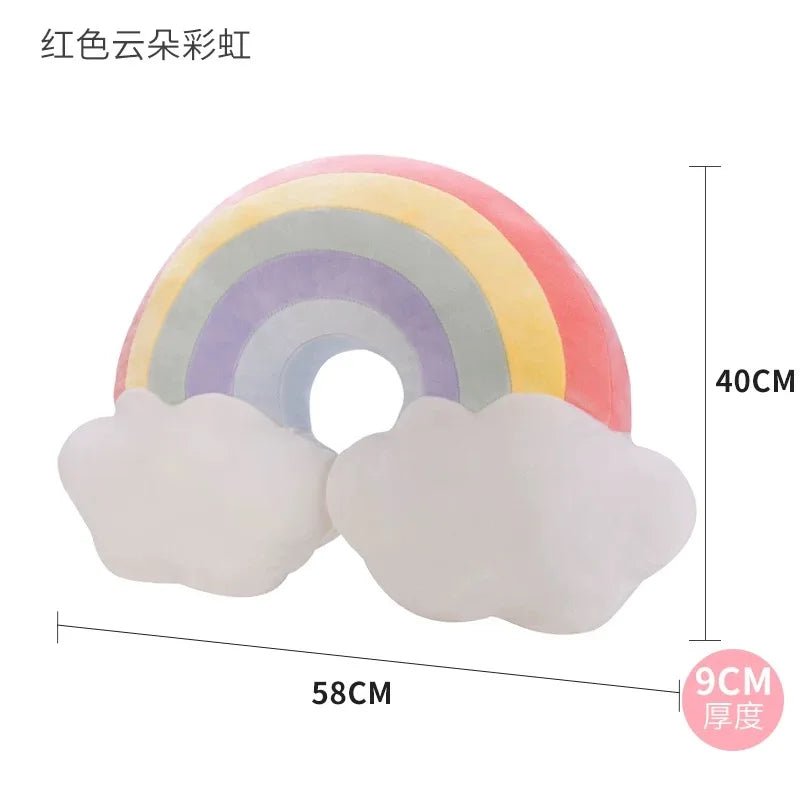 Plush Pastel Marshmallow Throw Pillows, 23 Designs plush toy – – red rainbow – Image 19 | Plushie Produce