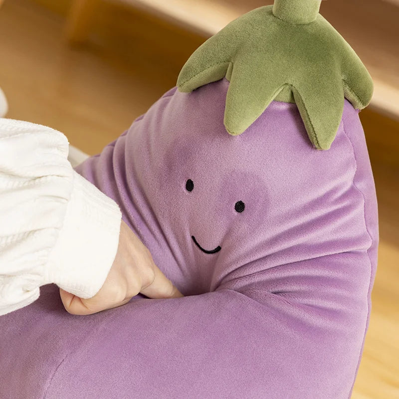 Plushie Cartoon Eggplant, 7-16" | 17-40 cm plush toy – – – Image 2 | Plushie Produce