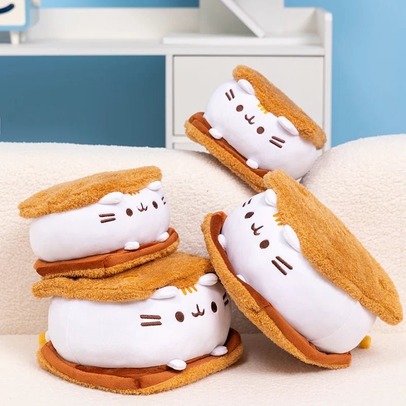 Plushie Cat Marshmallow S'more Plushie, 6-9" | 15-22 cm plush toy – – – Image 5 | Plushie Produce