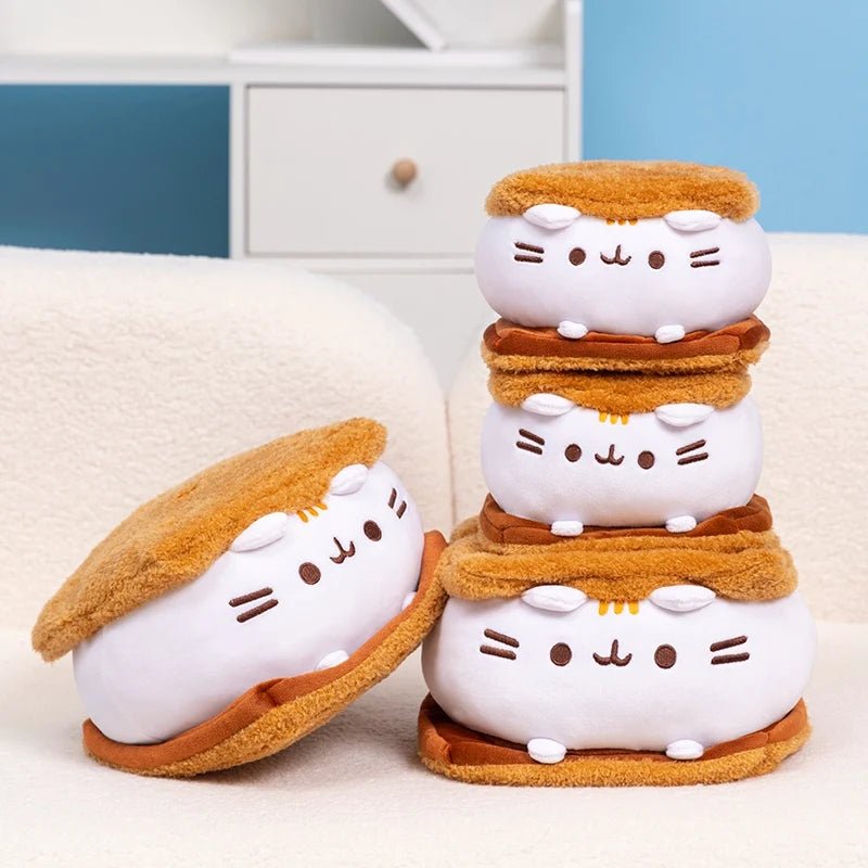 Plushie Cat Marshmallow S'more Plushie, 6-9" | 15-22 cm plush toy – – – Image 6 | Plushie Produce
