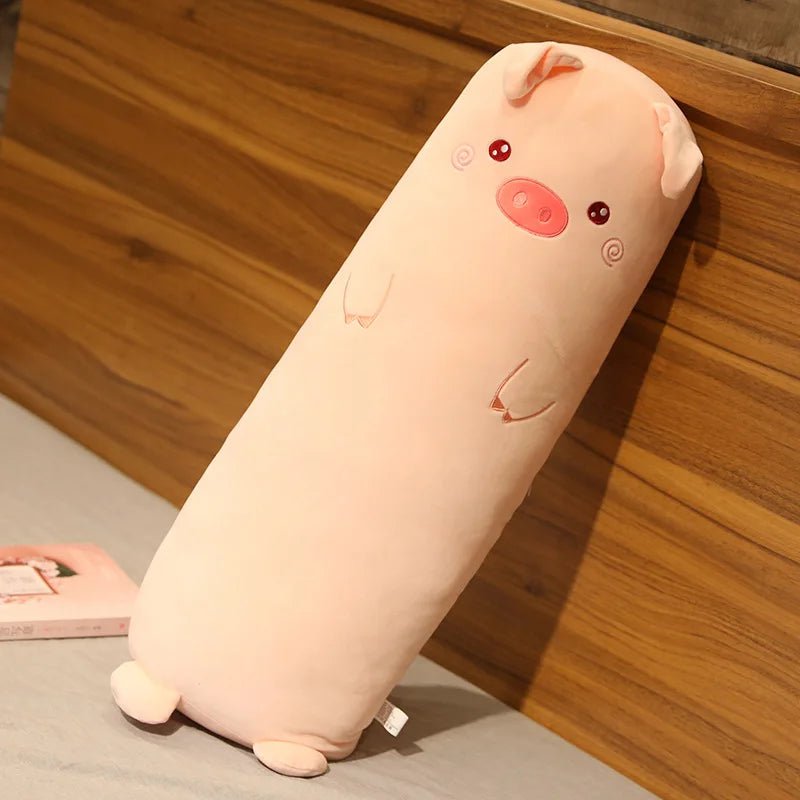 Plushie Farm Animal Body Pillow, Four Animals, 2.3-3.3' | 70-100 cm plush toy – – Pig – Image 2 | Plushie Produce