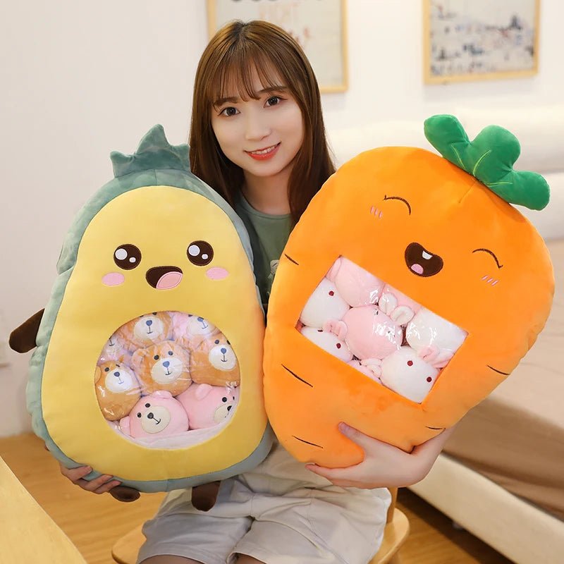 Plushie Food with Eight Mini Dolls: Four Food Choices plush toy – – – Image 6 | Plushie Produce