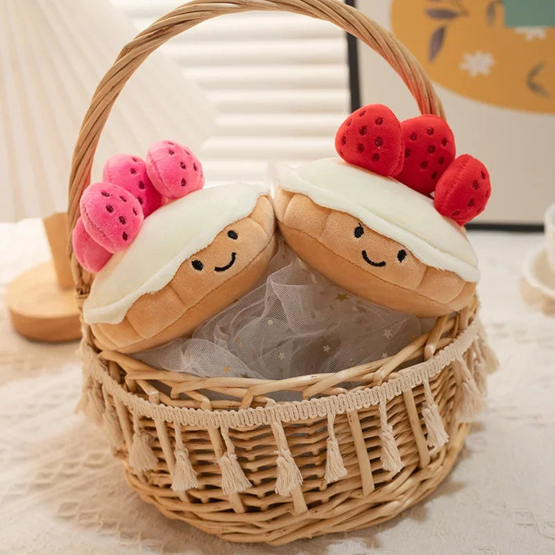Plushie Fruit Tart Dessert, 4-8" | 10-20 cm plush toy – – – Image 2 | Plushie Produce