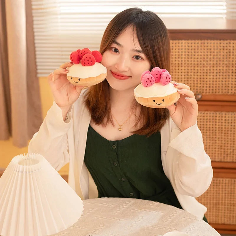 Plushie Fruit Tart Dessert, 4-8" | 10-20 cm plush toy – – – Image 4 | Plushie Produce