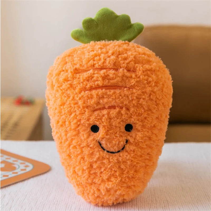 Plushie Fuzzy Fruits & Vegetables, 9 Varieties, 6-11" | 16-28 cm plush toy – – Orange Carrot – Image 14 | Plushie Produce
