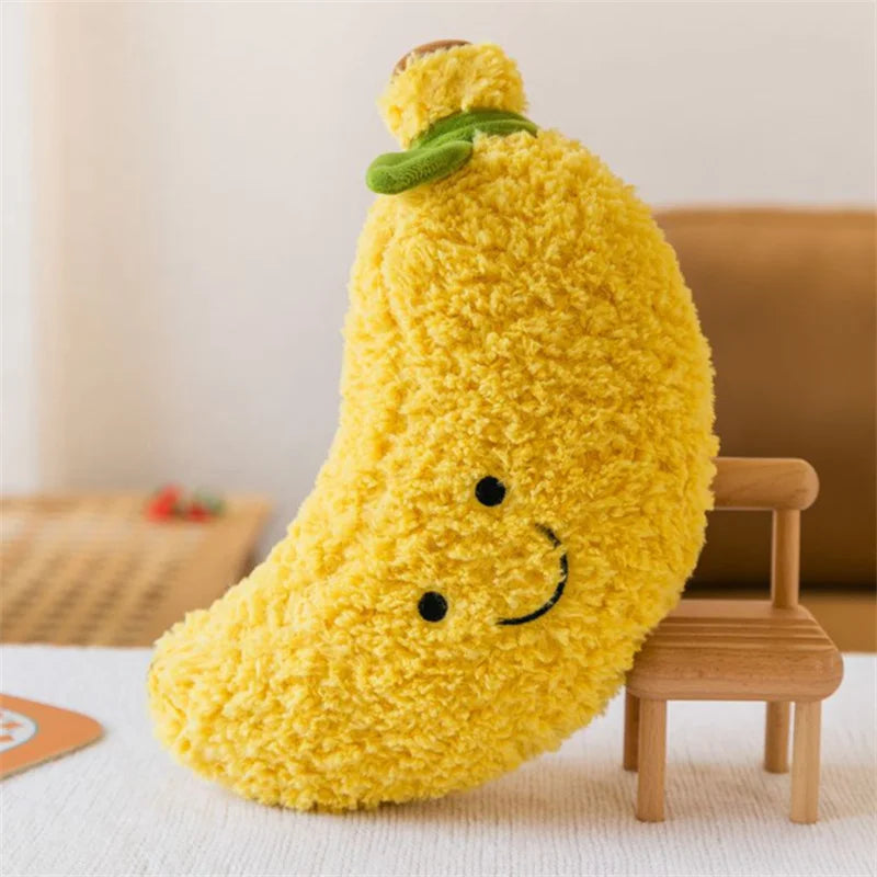 Plushie Fuzzy Fruits & Vegetables, 9 Varieties, 6-11" | 16-28 cm plush toy – – Yellow Banana – Image 12 | Plushie Produce