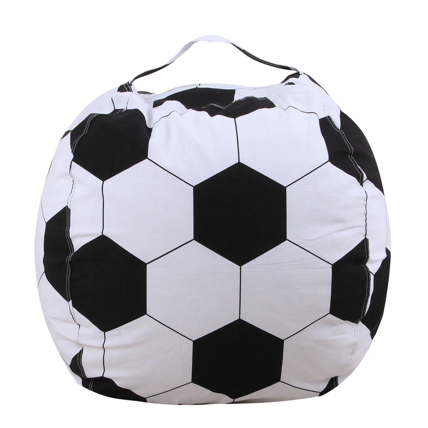 Plushie Giant Sports Ball Bean Bag Organizer, 38" | 97 cm plush toy – – Soccer ball – Image 6 | Plushie Produce